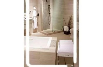 Rolling Vanity Mirror Furniture with LED Lights