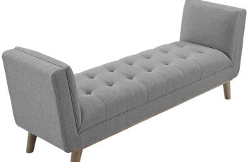 Tufted Accent Bench Furniture with Soft Fabric