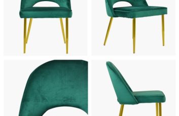 Velvet Dining Chairs Gold Base Elegant Seating